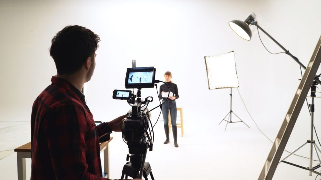 Filming in a studio is easier and perfect for your company video production